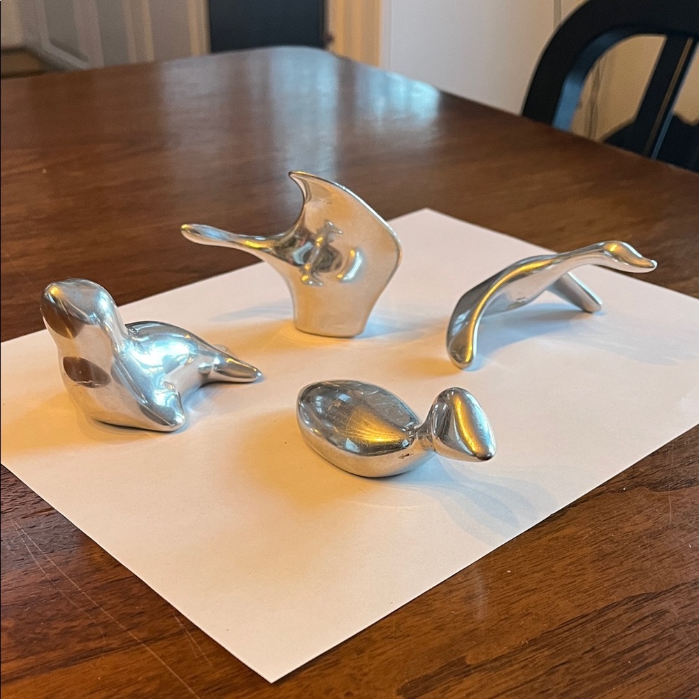Vintage aluminum Stiefel Hoselton figurines